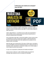 O Que Esperar Da Maratona Do Analista de Licitação