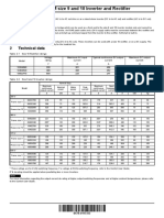 Unidrive M size 9 and 10 Inverter and Rectifier Technical Specs