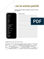 Exercices Sur Les Partitifs Exercice Grammatical