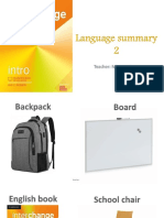 Language Summary 2 - Intro