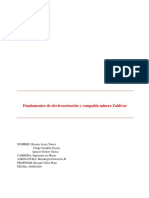 Fundamentos de Electrooctención y Compañía Minera Zaldívar