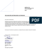 Carta de Distribuidor Autorizado ROXTEC 2016