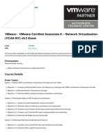 Vmware - Vmware Certified Associate 6 - Network Virtualization (Vca6-Nv) V6.2 Exam