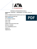 Probabilidad Condicional e Independencia de Eventos, Regla de Bayes