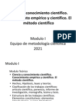 Modulo I - Ciencia y Conocimiento Cientifico - 13abril2021