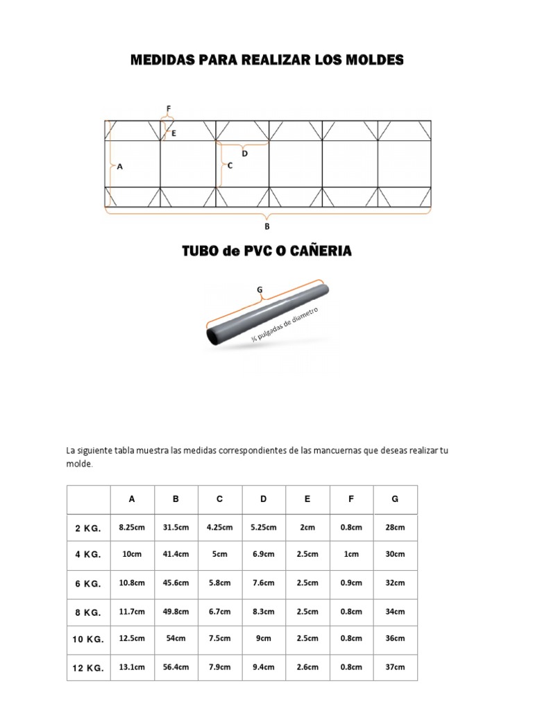 10 Kg Medidas Para Hacer Mancuernas De Cemento Mancuerna Cemento