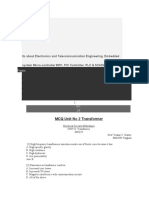 Electronics and Telecommunication Engineering Topics