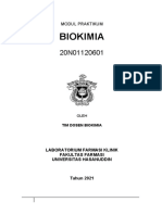 Biokimia - MODUL PRAKTIKUM BIOKIMIA 2021 REVISI