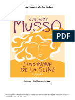 Télécharger Livre Gratuit L'Inconnue de La Seine (PDF - EPub - Mobi) Auteur Guillaume Musso