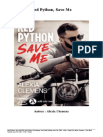 Télécharger Livre Gratuit Red Python, Save Me (PDF - EPub - Mobi) Auteur Alexia Clemens