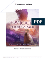 Télécharger Livre Gratuit 200 Jours Pour s'Aimer (PDF - EPub - Mobi) Auteur Victoria Deveraux