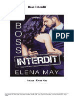 Télécharger Livre Gratuit Boss Interdit (PDF - EPub - Mobi) Auteur Elena May