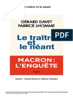 Télécharger Livre Gratuit Le Traître Et Le Néant (PDF - EPub - Mobi) Auteur Gérard Davet & Fabrice Lhomme