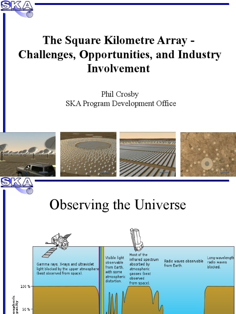 Presentation - Telescopes - The Square Kilometre Array - Phil Crosby ...