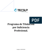 Programa Titulación Suficiencia Profesional (Abril 2018) F