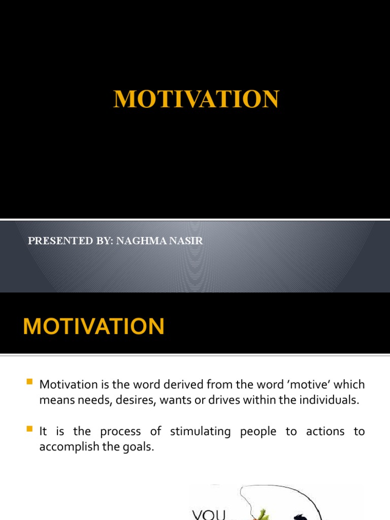 Understanding Motivation: Types & Importance | PDF | Motivation ...