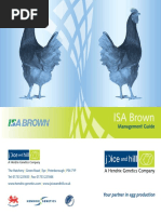 Isa Brown Manual Guide | PDF | Selective Breeding | Chicken