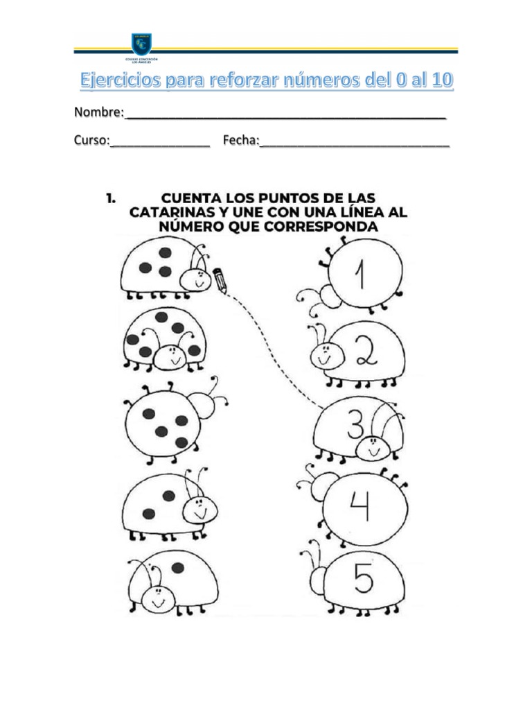 Actividades De Numeros Del 1 Al 10 Para Preescolar Mahabbah 1