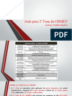 Aula para 2º Fase Da OBMEP