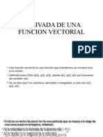 Derivada de Una Funcion Vectorial