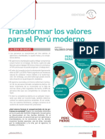 Transformar Los Valores para El Peru Moderno