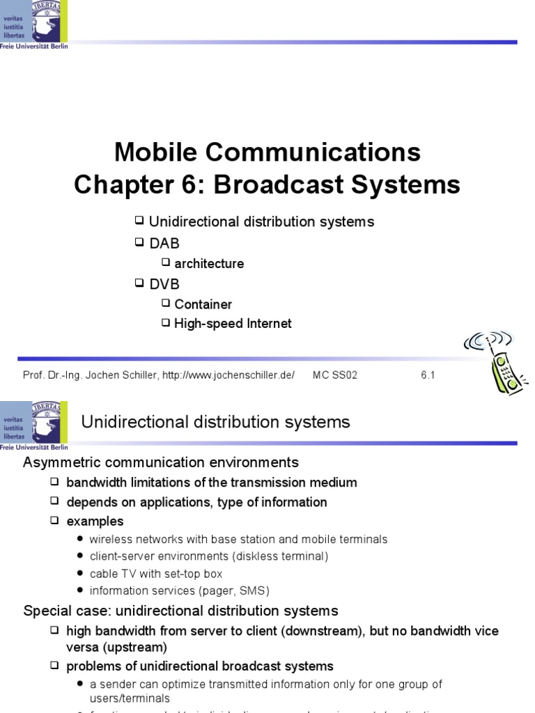 Mobile Broadcast Systems Overview | PDF | Orthogonal Frequency Division ...