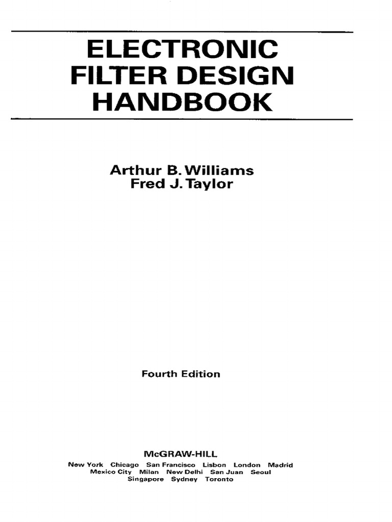 19 Teoria de Los Circuitos II Electronic Filter Design Handbook PDF