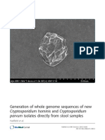 2015-Generation of Whole Genome Sequences of New Cryptosporidium Hominis and Cryptosporidium Parvum Isolates Directly From Stool Samples