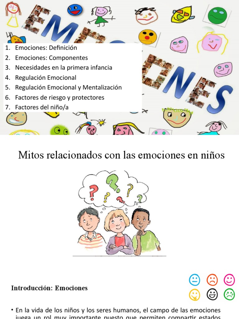 Emociones y Desarrollo Infantil | PDF | Las emociones | Teoría de apego