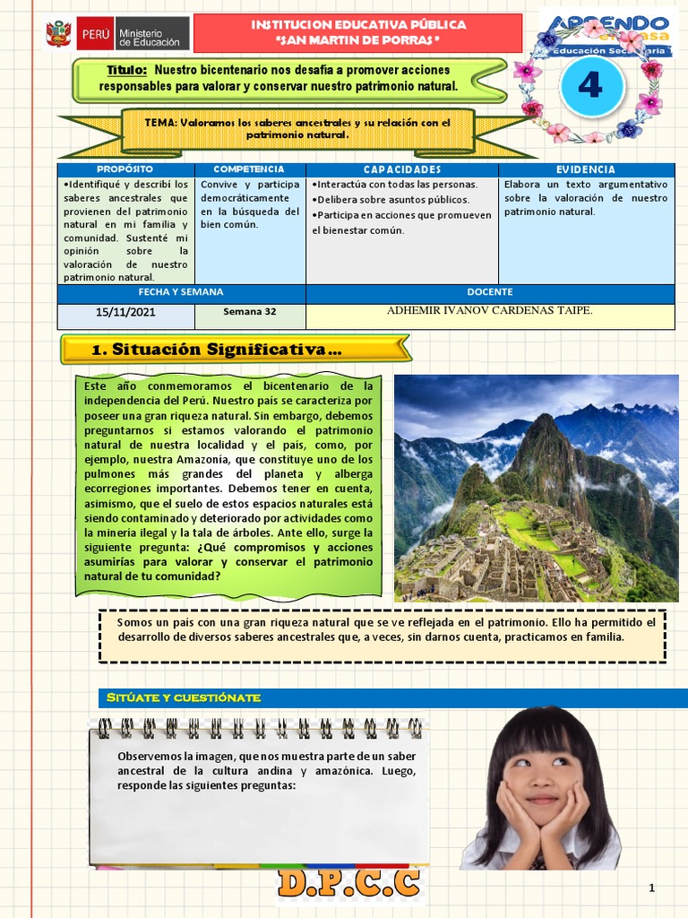 Imágenes de DPCC y Patrimonio Natural | PDF | Perú | Conocimiento