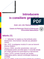 1. Introduce Re in Consiliere Genetica Martie 2010