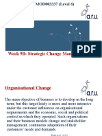 Week 9b Bussiness Strategy - Strategic Change Management