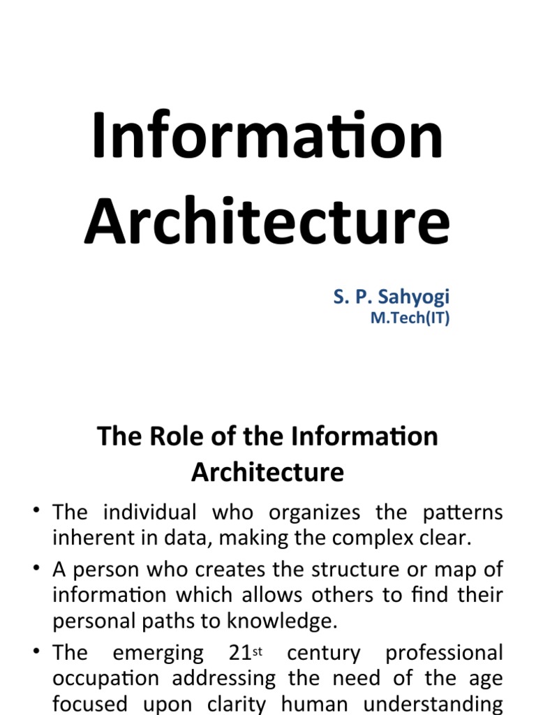 Information Architecture Guide | PDF