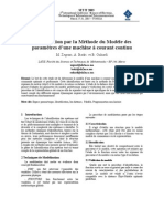 Identification Par La Méthode Du Modèle Des Paramètres D'une Machine À Courant Continu