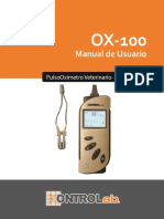 Manual OX 100 PulsoOximetro Veterinario