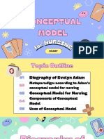 Evelyn Adams Conceptual Model For Nursing