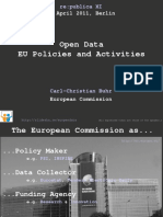 Carl-Christian Buhr: Open Data - EU Policies and Activities