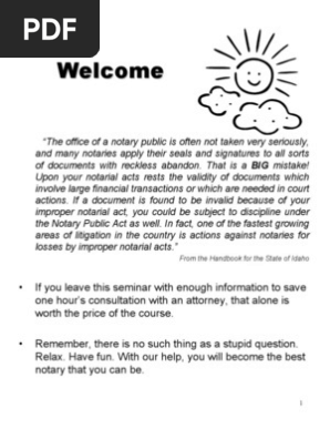 California Notary Training Manual