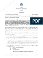Notice - Publication of 5th Provisional Merit - List