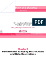 Probability and Statistics: Dr.-Ing. Erwin Sitompul President University