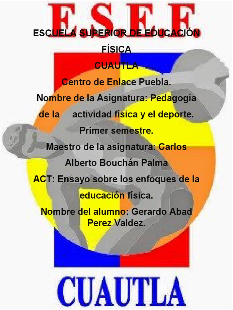 Ensayo De Los Enfoques De La Educacion Fisica Pdf Deportes