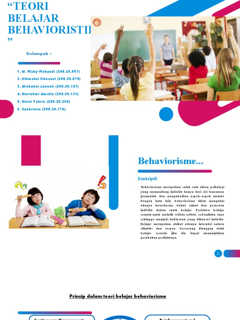 Teori Belajar Behavioristik Pdf