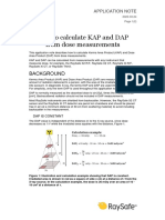 How To Calculate KAP and DAP From Dose Measurements: Background