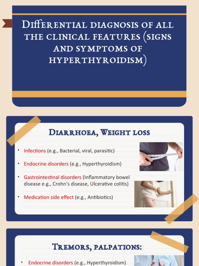 Differential Diagnosis of All The Clinical Features of Hyperthyroidism PDF Hyperthyroidism