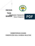 Doku MEN Kegia TAN Siswa: Madrasah Tsanawiyah Ahmad Sani Tahun Pelajaran 2019/2020