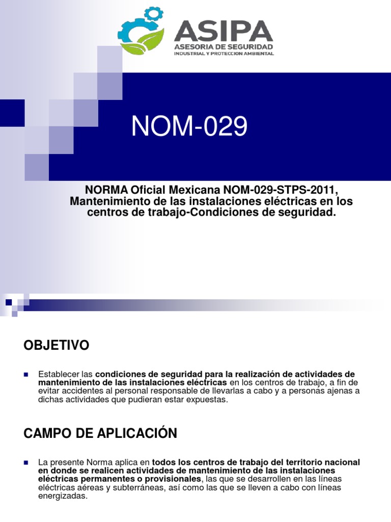 Nom 029 STPS | PDF | Cableado eléctrico | Ingenieria Eléctrica