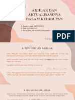 Akhlak Dan Aktualisasinya Dalam Kehidupan