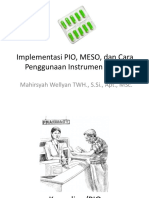 Implementasi PIO, MESO, Dan Cara Penggunaan Instrumen MESO