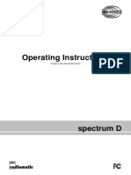 HBC Radiomatic - SPECTRUM D-Operating Instruction