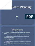 Planning Process Objectives and Steps